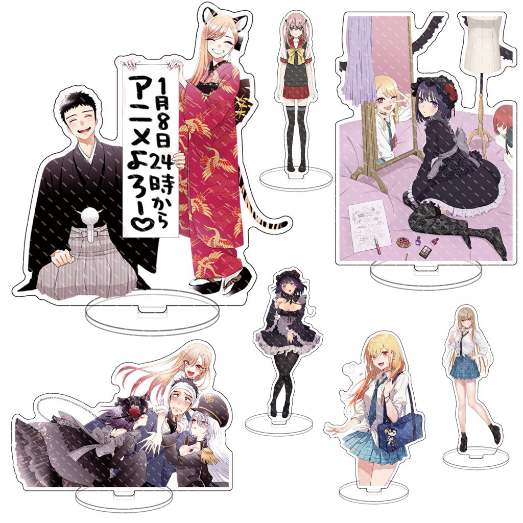 Anime My Dress Up Darling Figure Cosplay Acrylic Gojo Stands Marin Kitagawa Sajuna Inui Model Plate - My Dress-Up Darling Merch