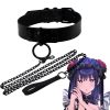 New Anime My Dress Up Darling Necklace Lolita Kuroe Shizuku Black Punk Rope Choker Marin Kitagawa - My Dress-Up Darling Merch