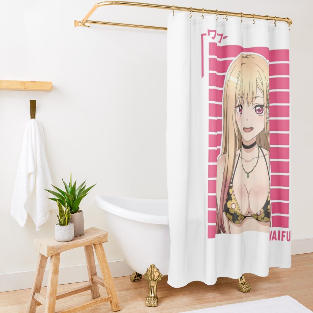 My Dress-Up Darling Marin Kitagawa Shower Curtain Official My Dress-Up Darling Merch