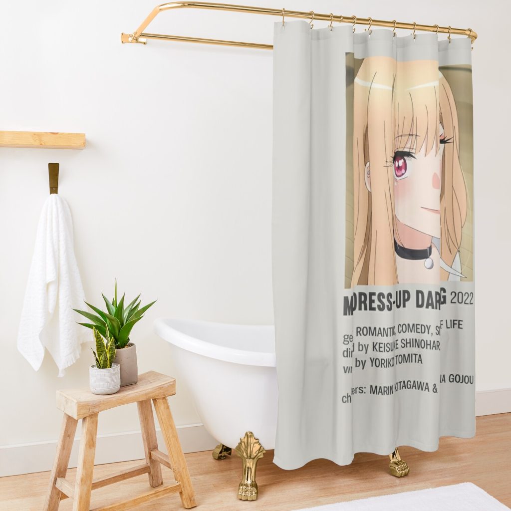 My Dress-Up Darling Marin Kitagawa Shower Curtain Official My Dress-Up Darling Merch