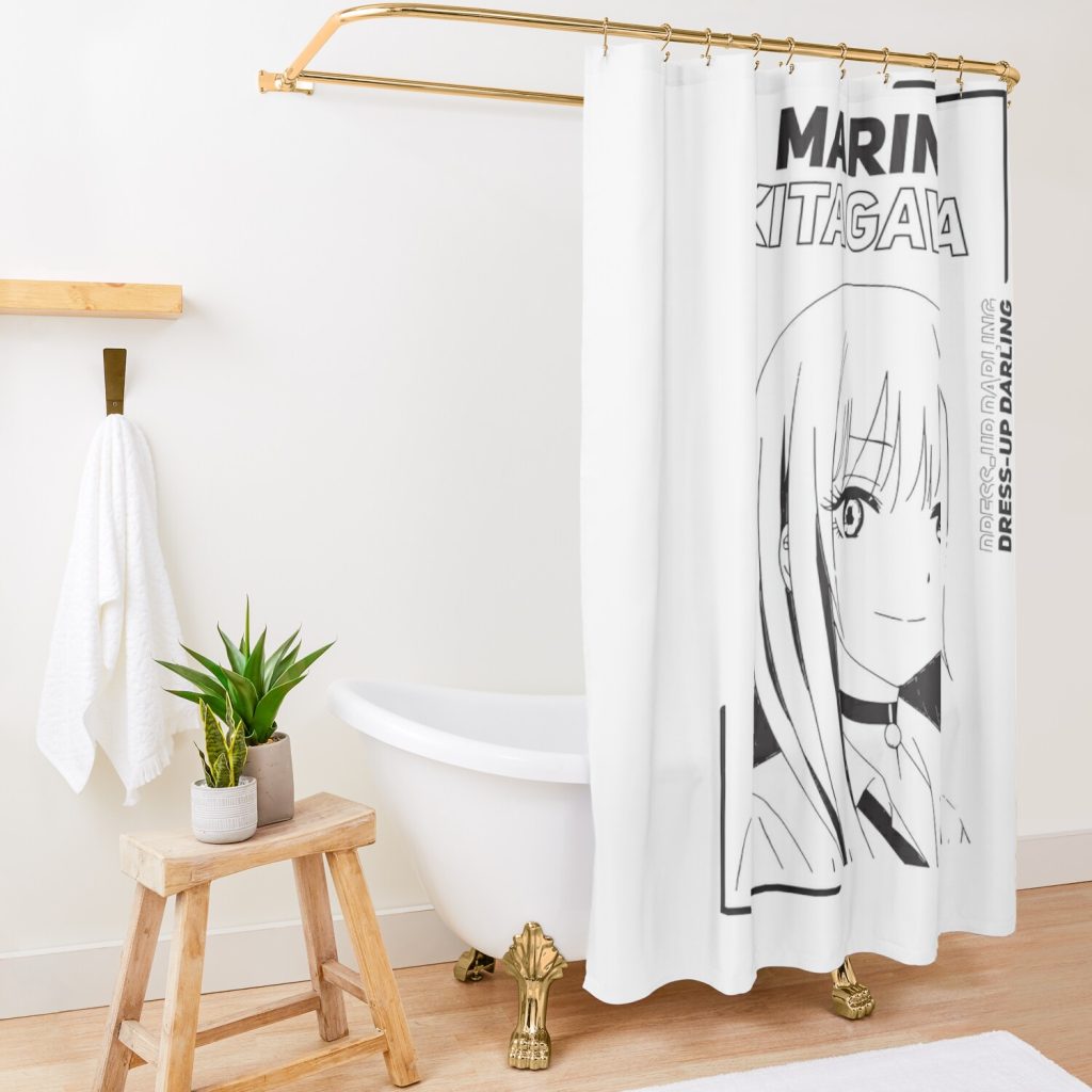 My Dress-Up Darling Marin Kitagawa Shower Curtain Official My Dress-Up Darling Merch